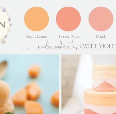 Wedding Color Palette: Melon