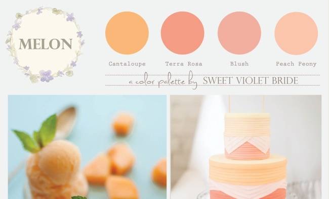 Wedding Color Palette: Melon 13