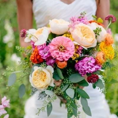 Modern Wildflower Wedding Inspiration {The Light + Color}