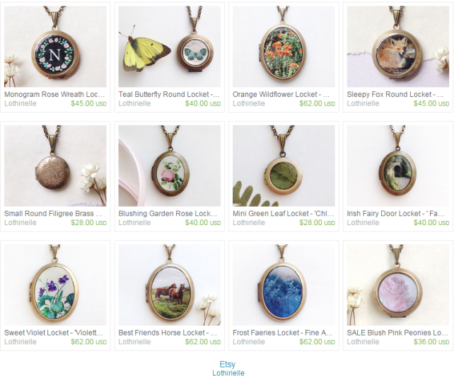 Lothirielle Lockets Etsy Shop