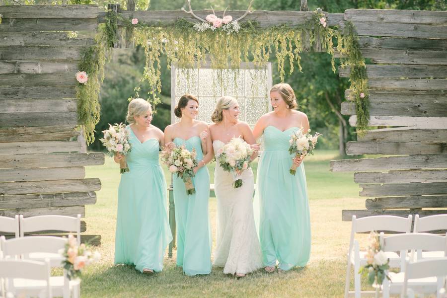Light Blue Country Wedding with Rustic & DIY Details 55