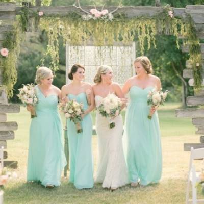 Light Blue Country Wedding with Rustic & DIY Details 150
