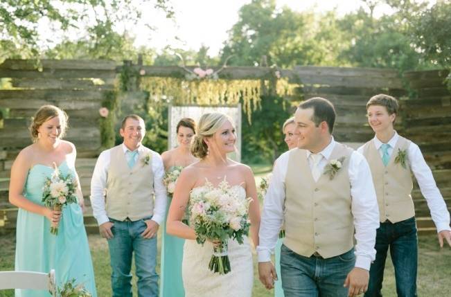 Light Blue Country Wedding with Rustic and DIY Details 12