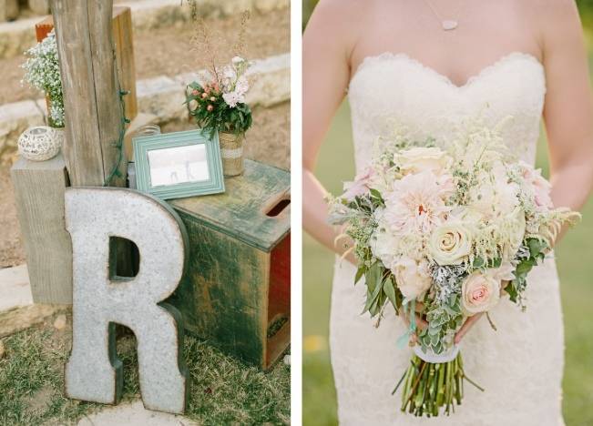 Light Blue Country Wedding with Rustic and DIY Details 16