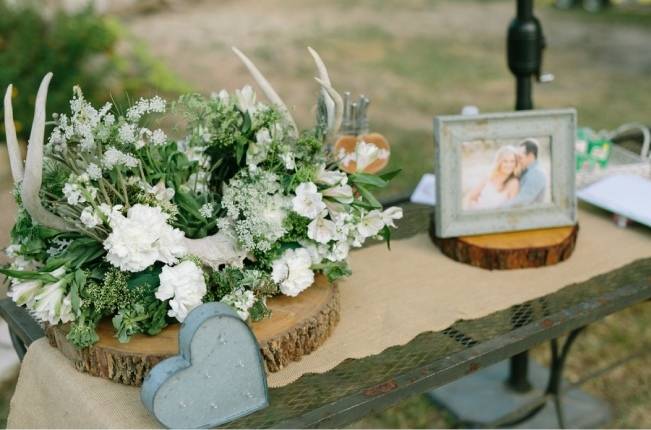 Light Blue Country Wedding with Rustic and DIY Details 17