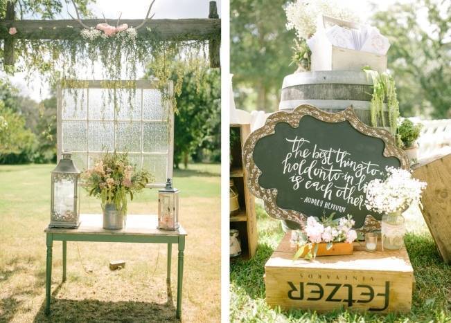 Light Blue Country Wedding with Rustic and DIY Details 8
