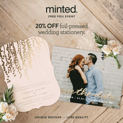 Minted's Free Foil Event Starts Today! 13