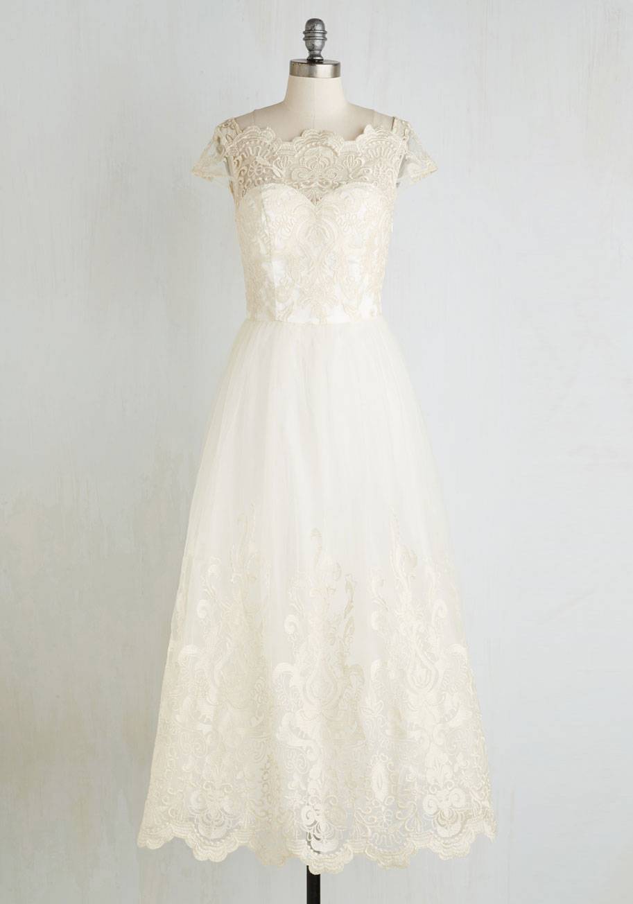 Sparkling Celebration Dress in Ivory ModCloth $169.99