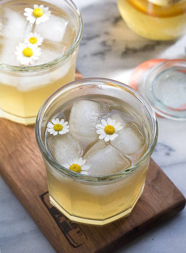 Chamomile Honey and Whiskey Cocktail