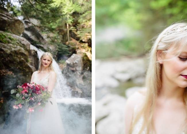 Styled Vermont Waterfall Elopement 12