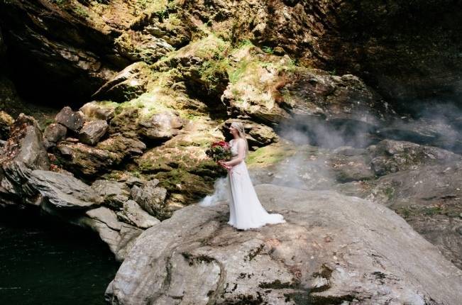 Styled Vermont Waterfall Elopement 3