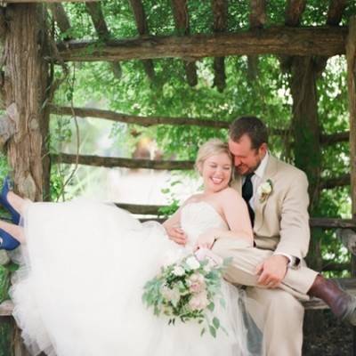 Organic Blush Wedding at a Texas Wildflower Center