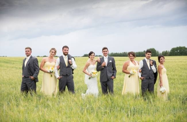 Yellow and Grey Prairie Wedding in Alberta, Canada 23