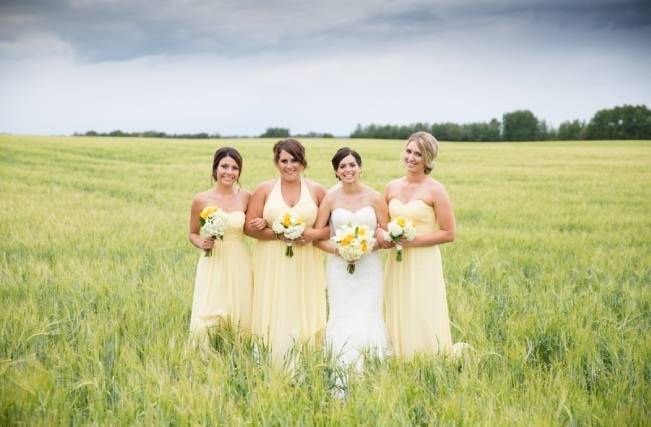 Yellow and Grey Prairie Wedding in Alberta, Canada 5