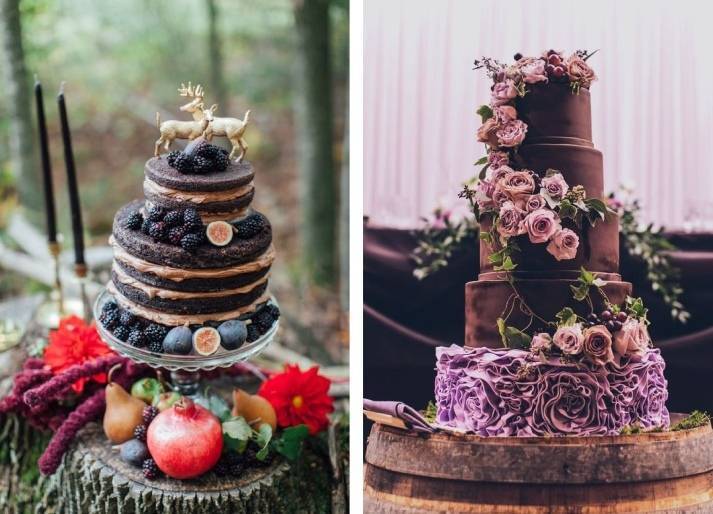 17 Deliciously Chocolatey Wedding Cakes 65
