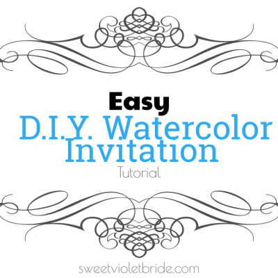 Easy DIY Watercolor Invitation Tutorial 2