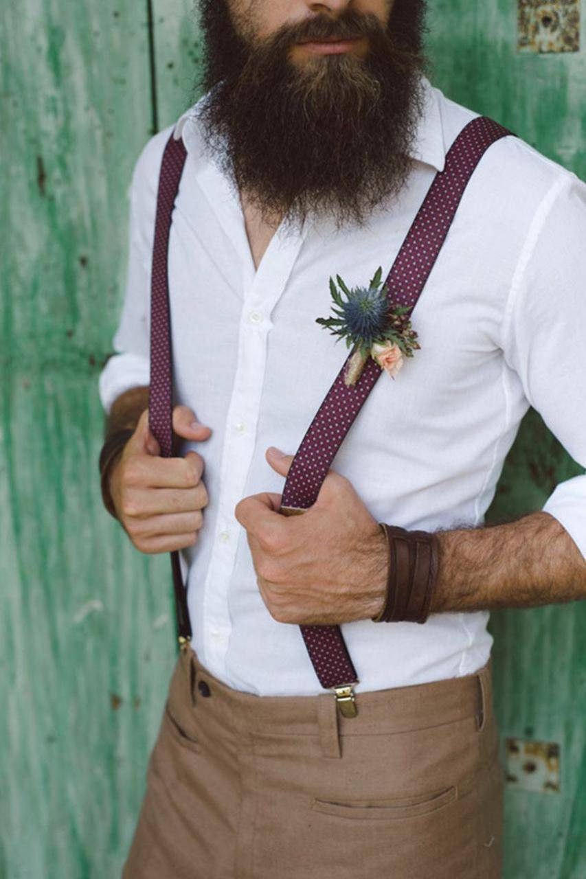 Groom hotsell outfit suspenders