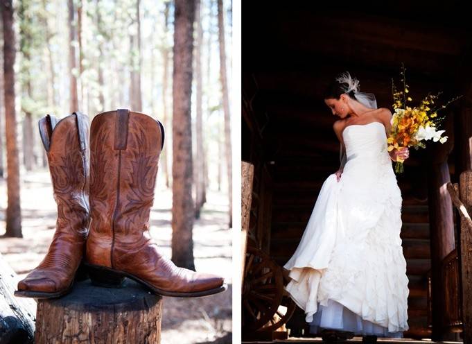 cowgirl wedding