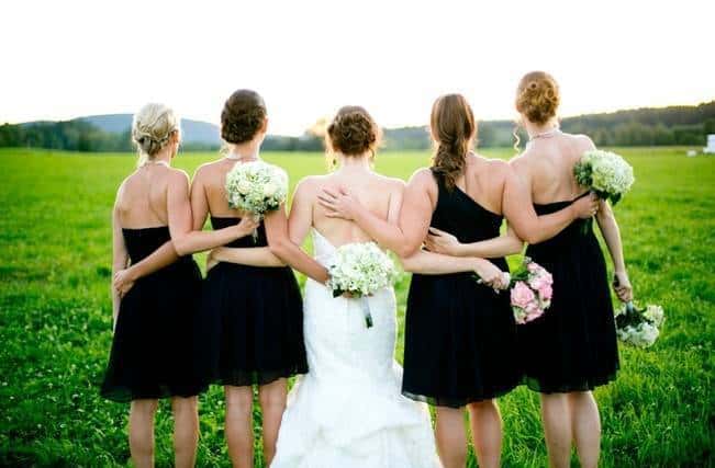 black bridesmaid dresses