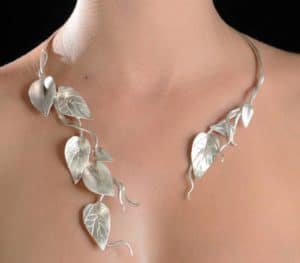 Silver Leaves Necklace