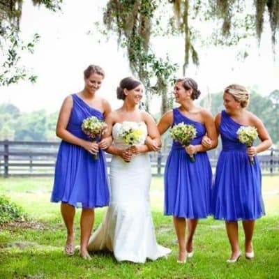 cornflower blue bridesmaid dresses