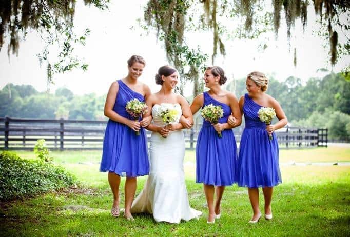 cornflower blue bridesmaid dresses