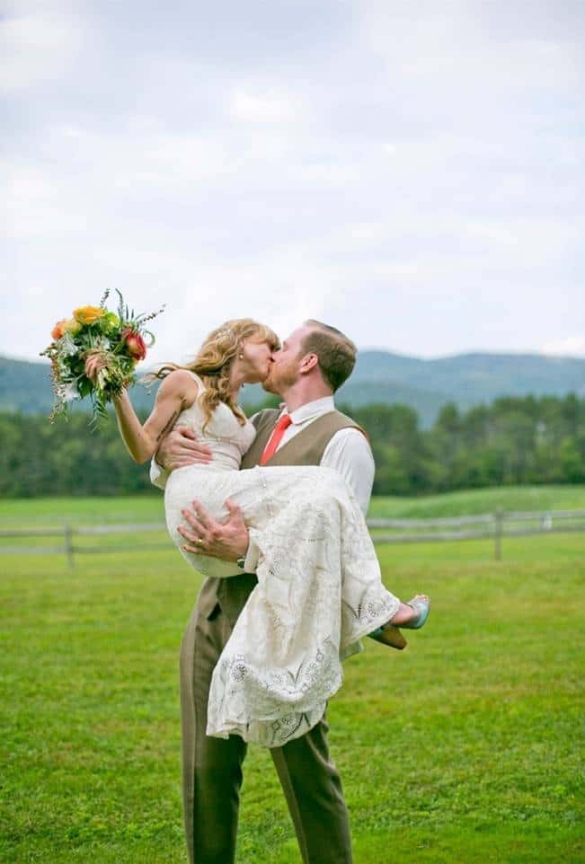 Red Rustic Wedding in Vermont {Ampersand Wedding Photography} 16